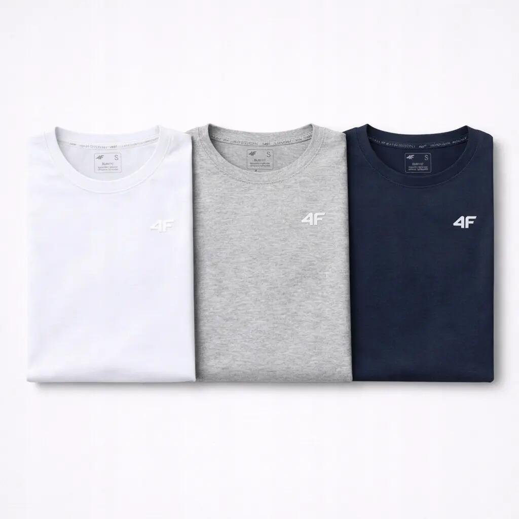 KOMPLET KOSZULEK DAMSKICH 4F ZESTAW 3 SZTUK T-SHIRTÓW XS F3306 SS26 1/8