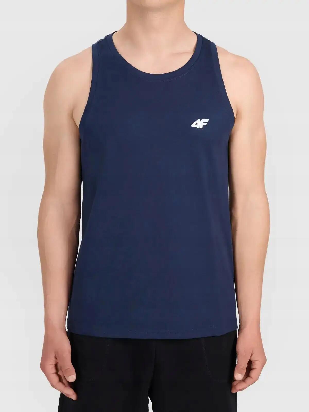 KOSZULKA MĘSKA 4F T-SHIRT NA RAMIĄCZKA BEZ RĘKAWÓW M307 3XL SS26 2/4