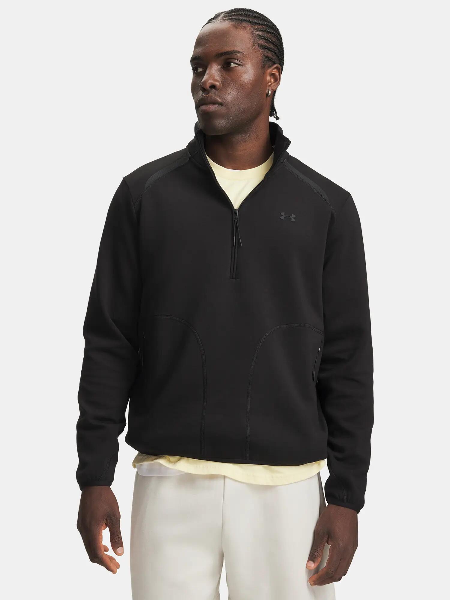 Férfi Under Armour UA Unstoppable Flc 1/2 Zip pulóver 1/3
