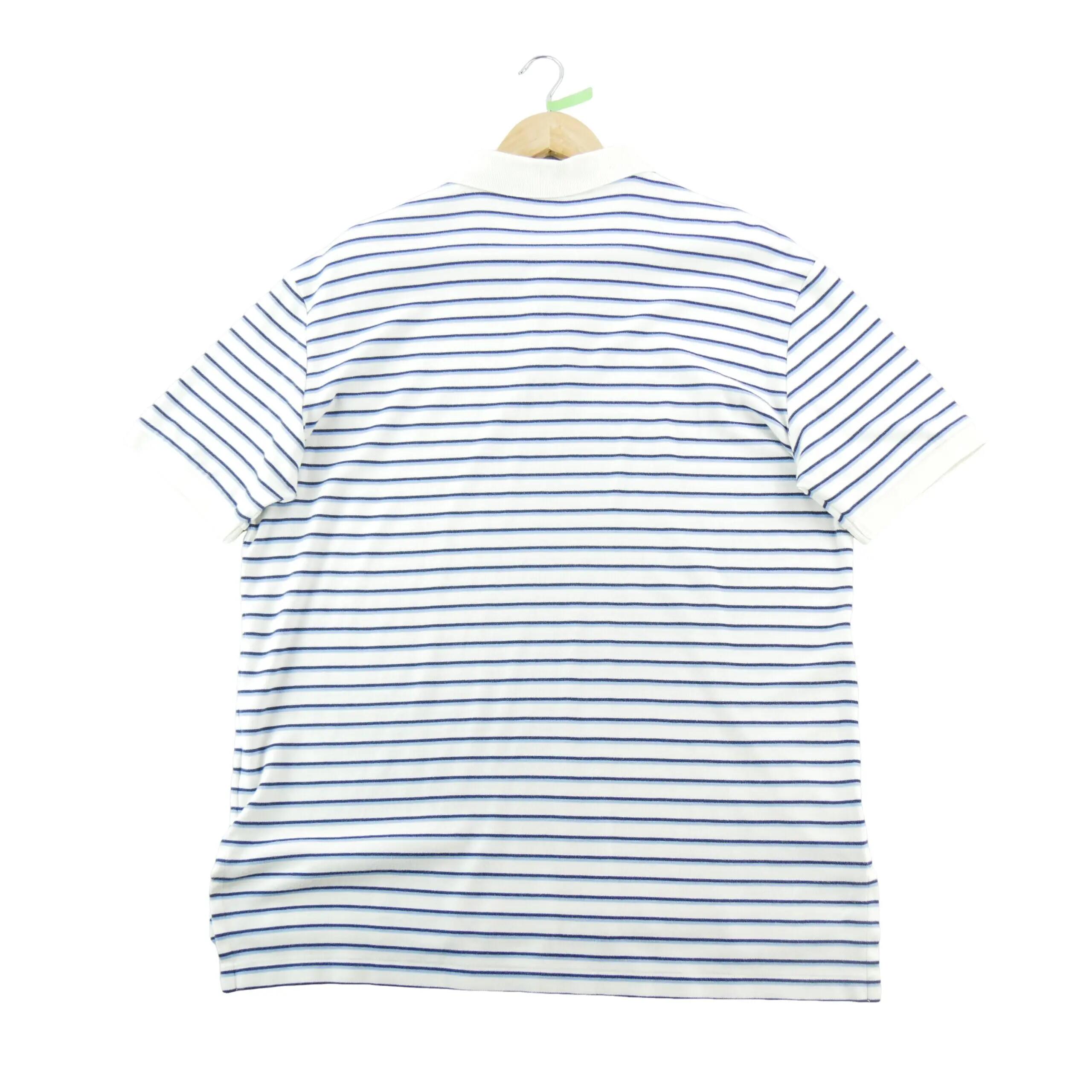 Tweedehands - Korte mouw polo heren wit - Zeer goede staat 2/4