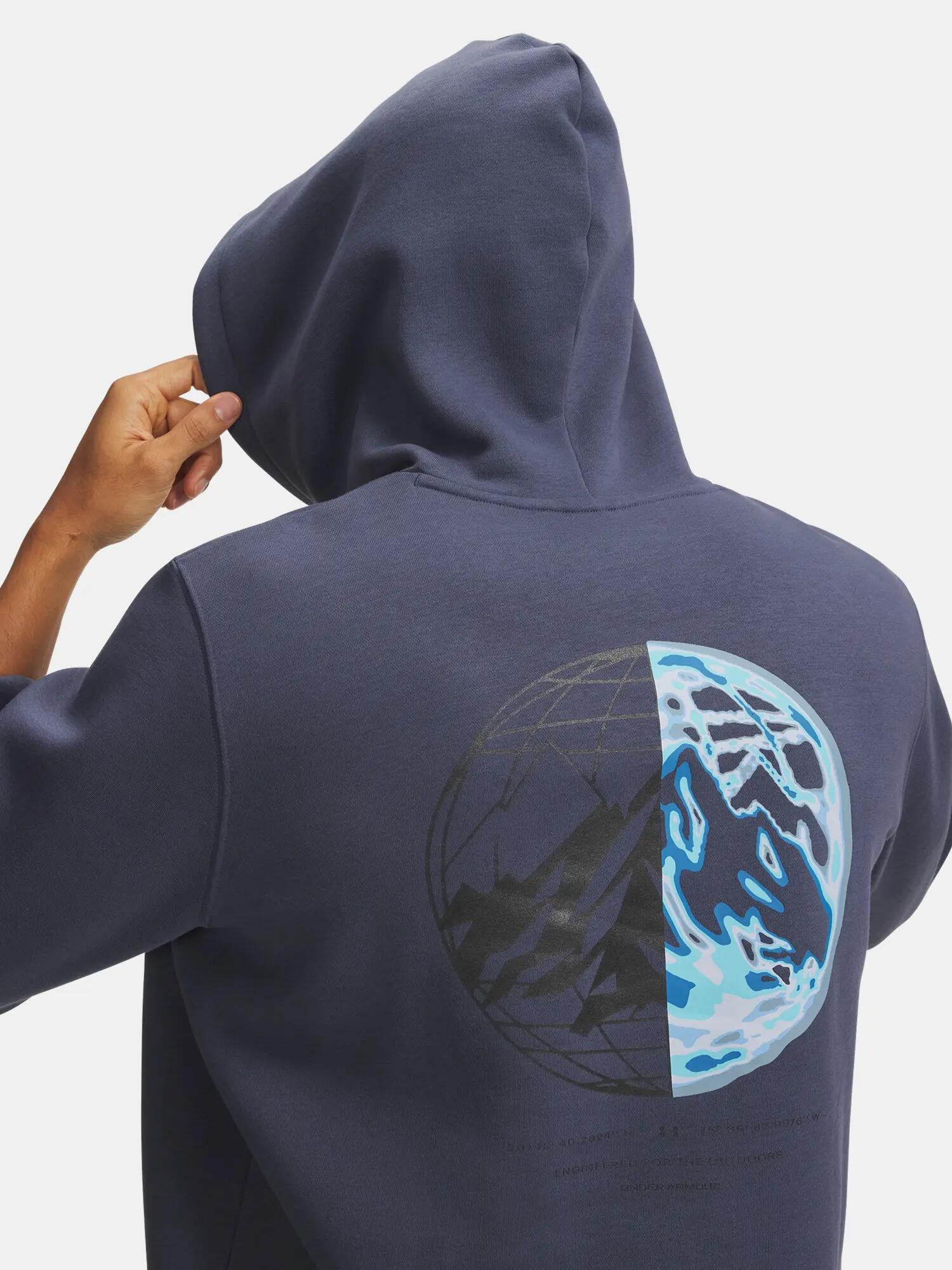 Férfi pulóver Under Armour M Icon Fleece MTN Fill HD 3/4