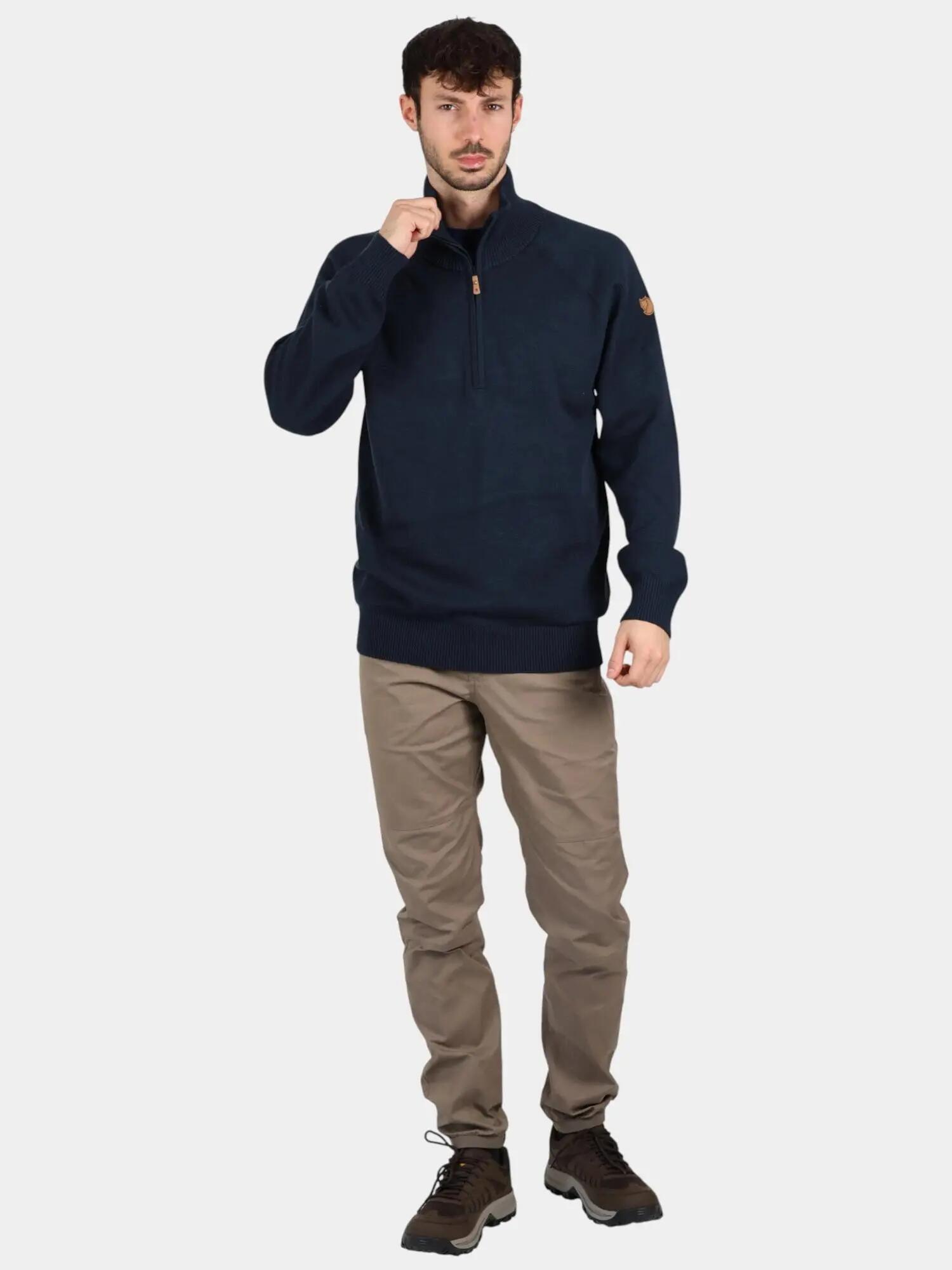 Gebreide Trui Heren Övik Lite Half Zip M 4/7
