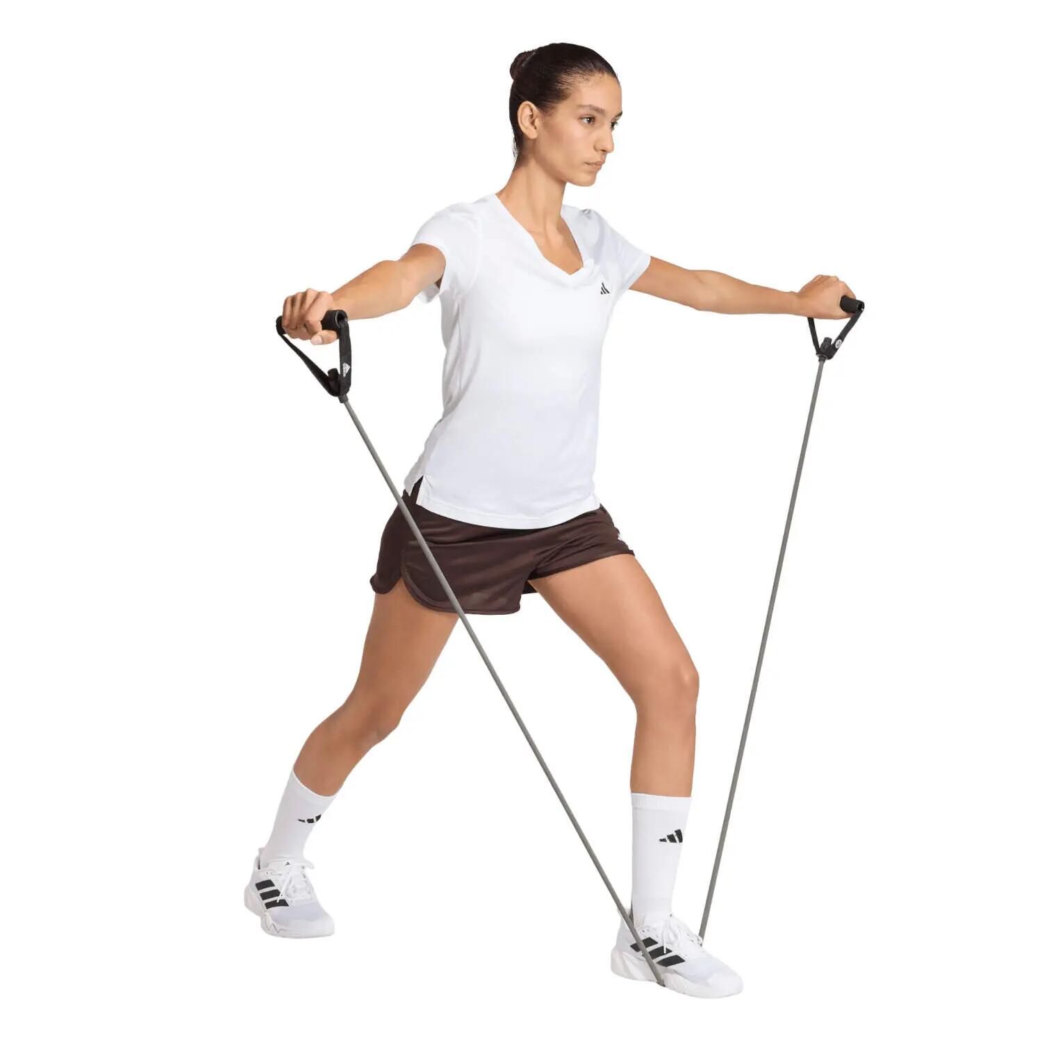 T-shirt com Decote em V Workout Essentials 10/14