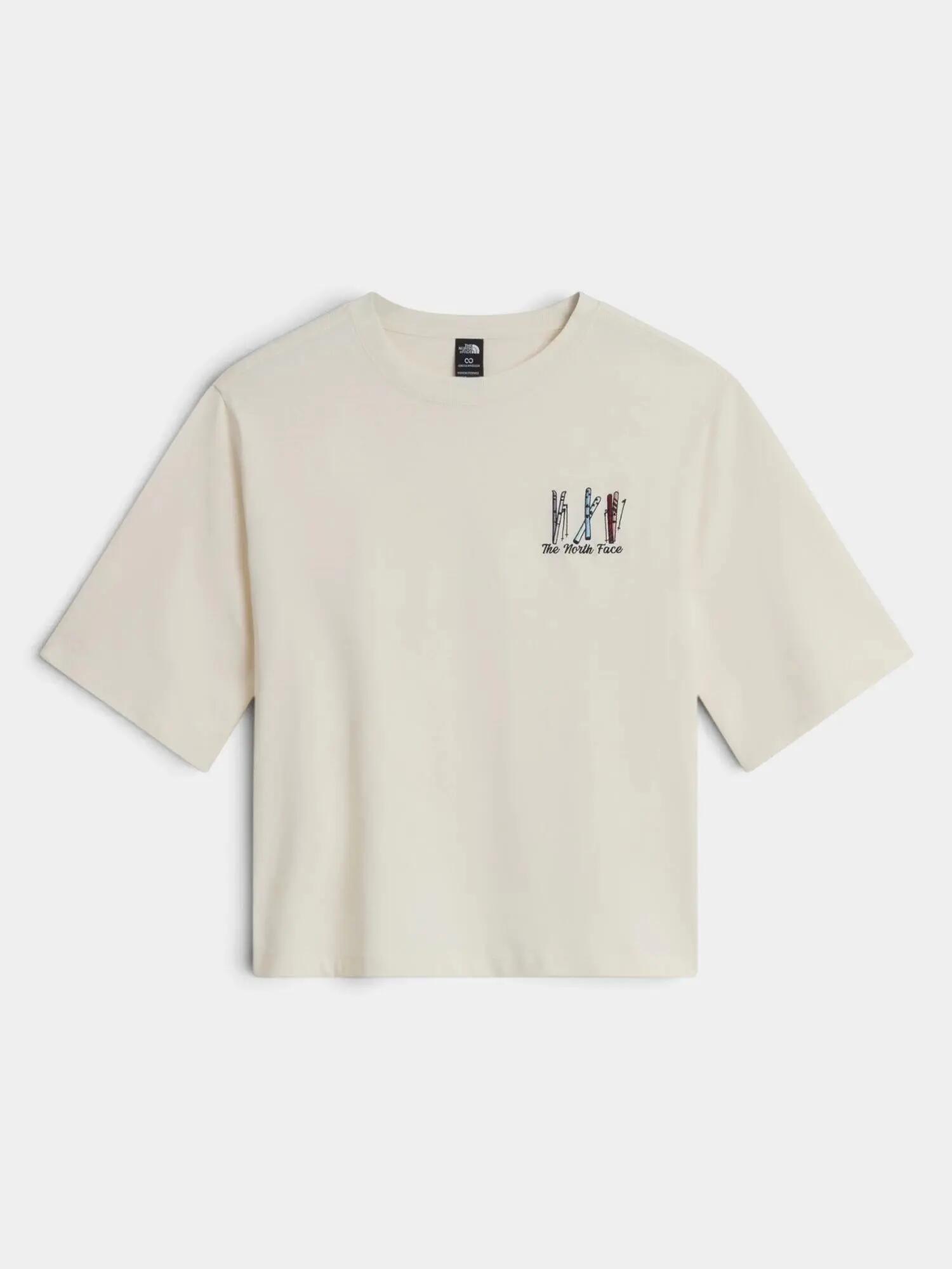 Női W Ski Embro Boxy Ss Tee-Graphic rövid ujjú póló 4/6