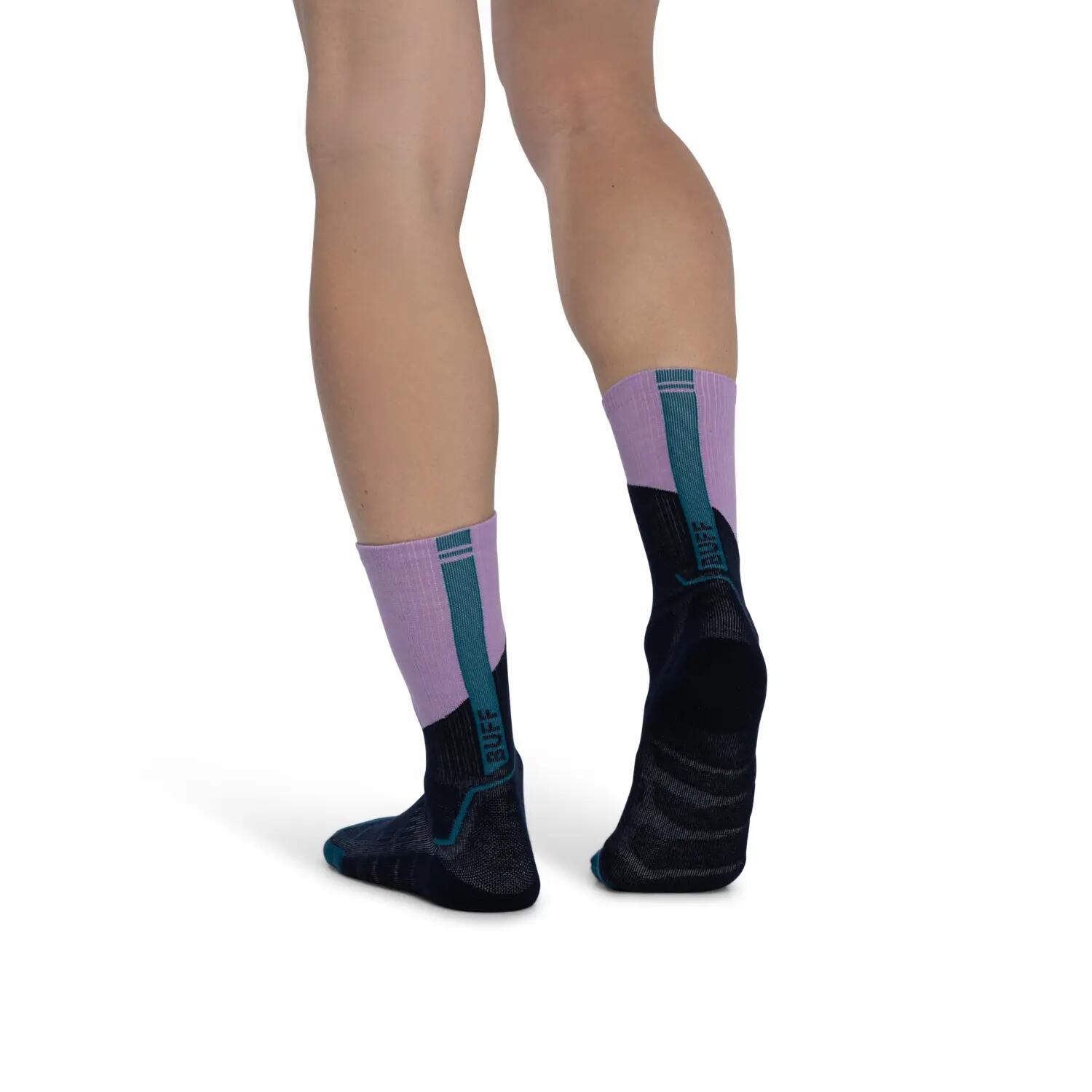 Calcetines MW lana merino caña alta Unisex Buff Morado S 3/3