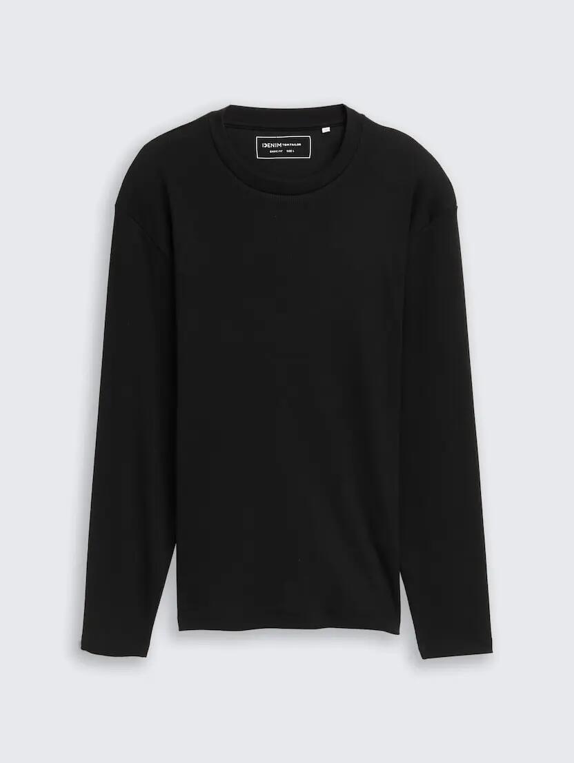 KOSZULKA MĘSKA DŁUGI RĘKAW TOM TAILOR BAWEŁNIANA LONGSLEEVE XXL 2/6