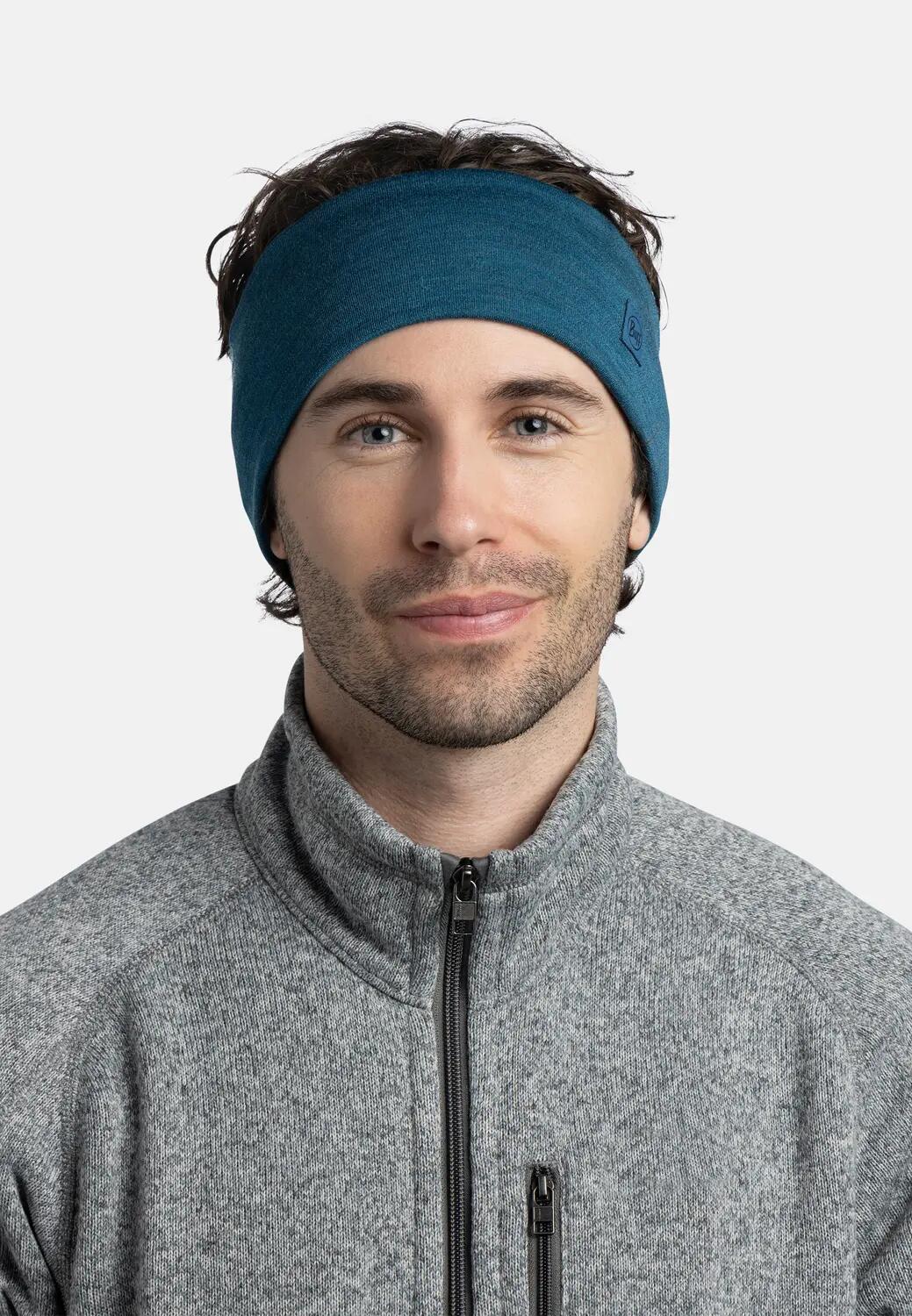 Cinta Merino Heavyweight Unisex Buff Azul ÚNICA 2/3