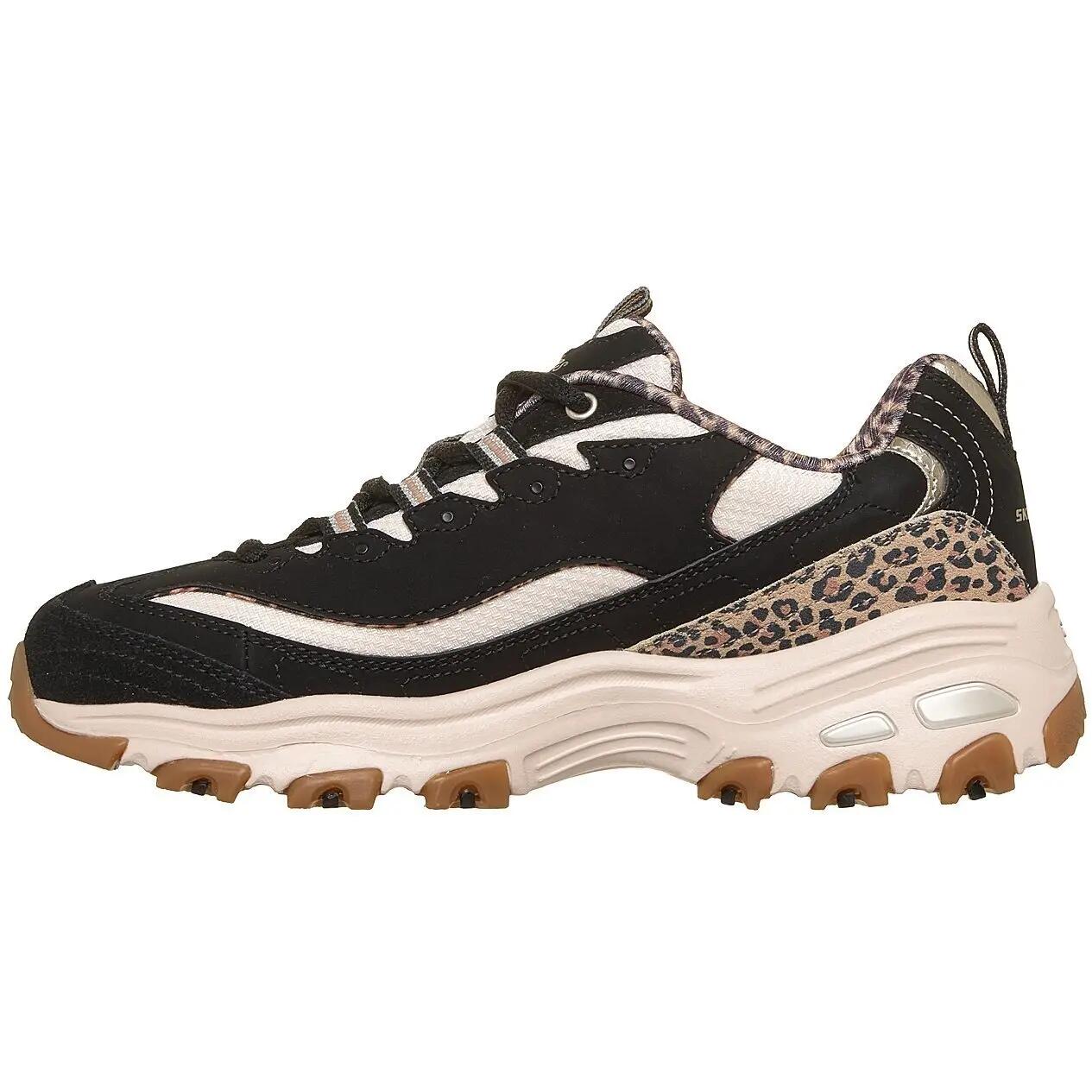 Baskets Skechers D'lites-wild Charm, Noir, Unisexe 5/5