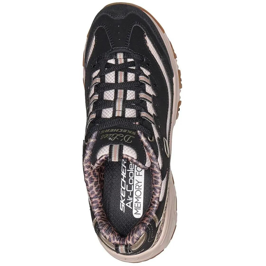 Baskets Skechers D'lites-wild Charm, Noir, Unisexe 2/5