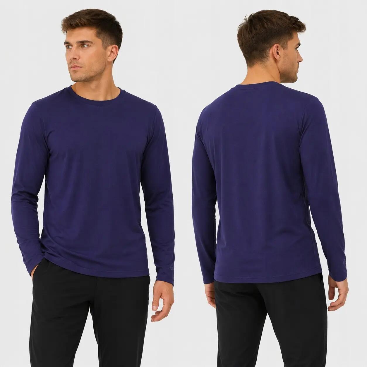LONGSLEEVE UNISEX 4F BLUZKA MĘSKA DAMSKA Z DŁUGIM RĘKAWEM TLONU317 XL 2/6