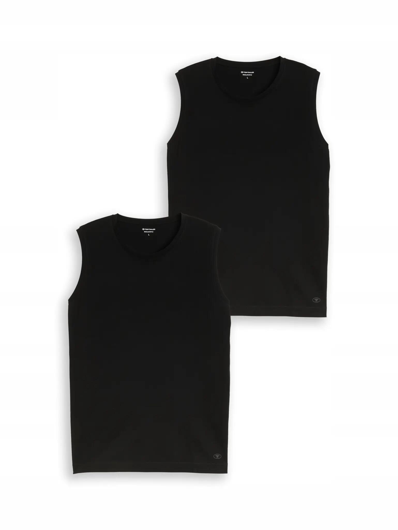 KOSZULKA KOMPLET 2 SZT T-SHIRT BEZ RĘKAWÓW MĘSKI TOM TAILOR ZESTAW 2PAK 2XL 3/6