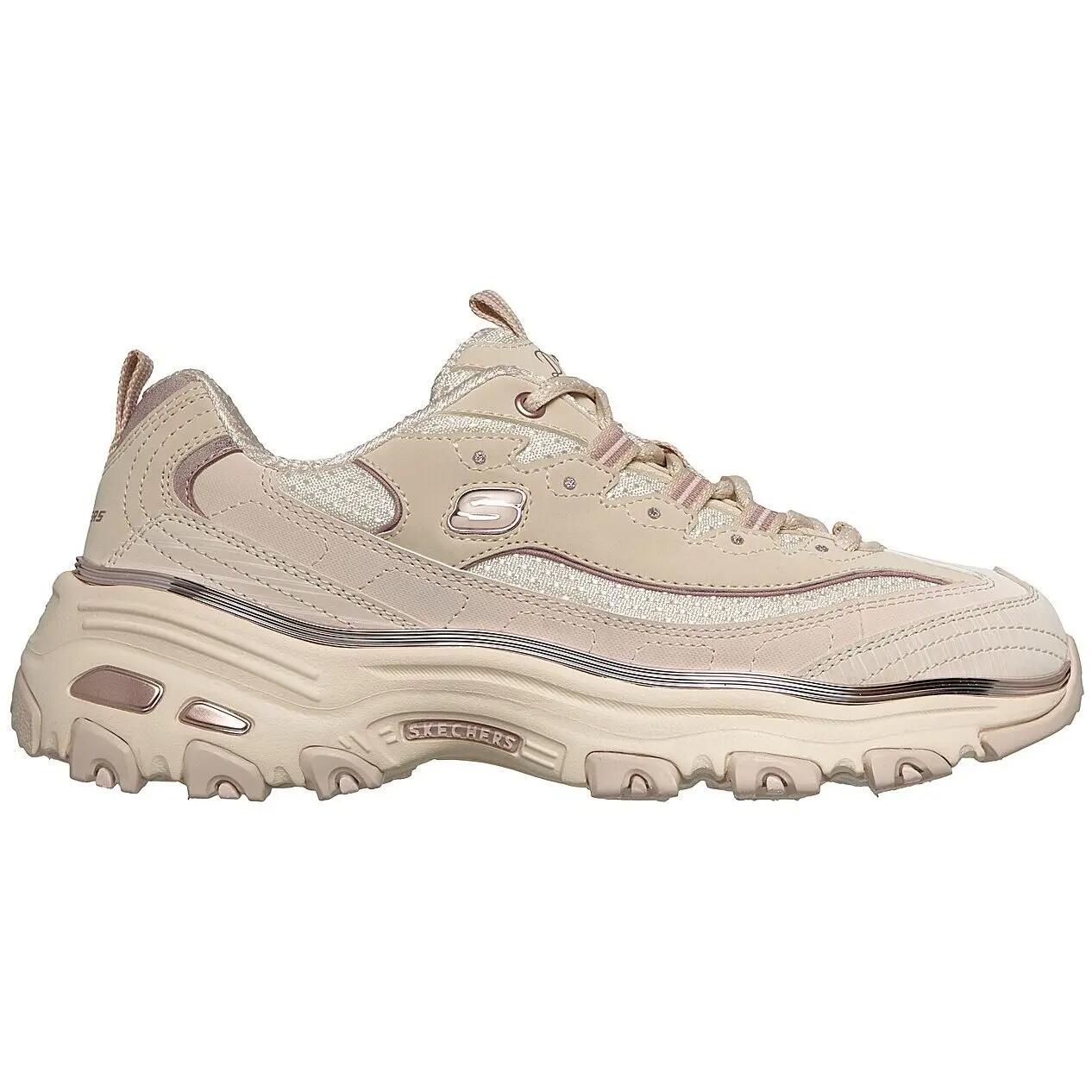 Zapatillas Skechers D'lites-chrome Wave, Gris, Mujer 3/5