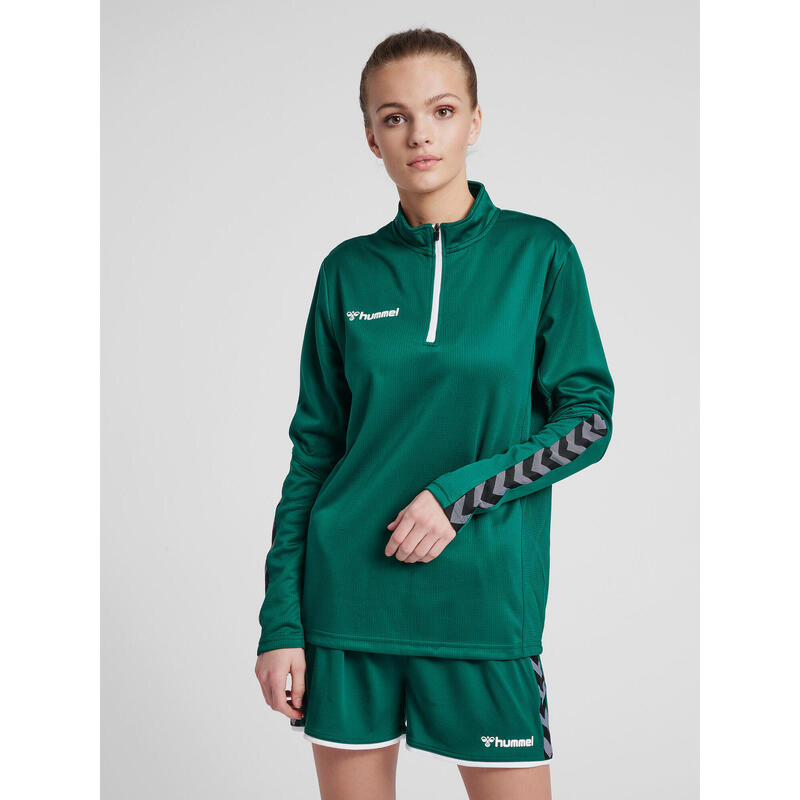 Bluza do piłki nożnej damska Hummel demi-zip hml AUTHENTIC