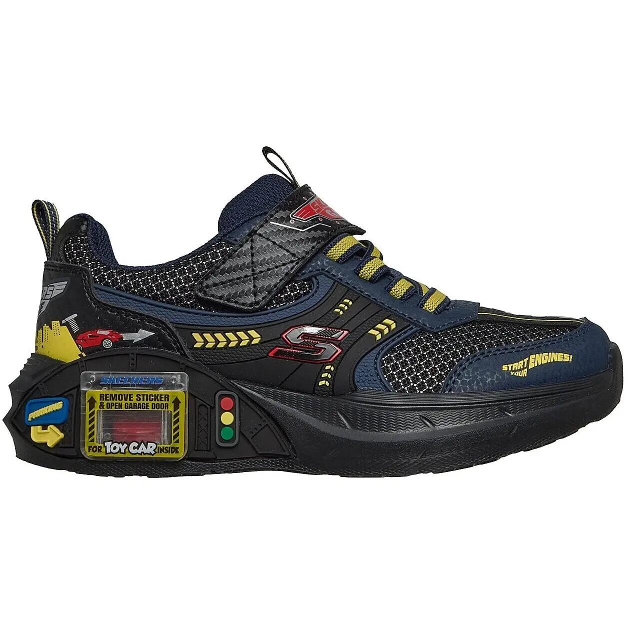 Baskets Skechers Garage, Bleu, Enfants 3/5