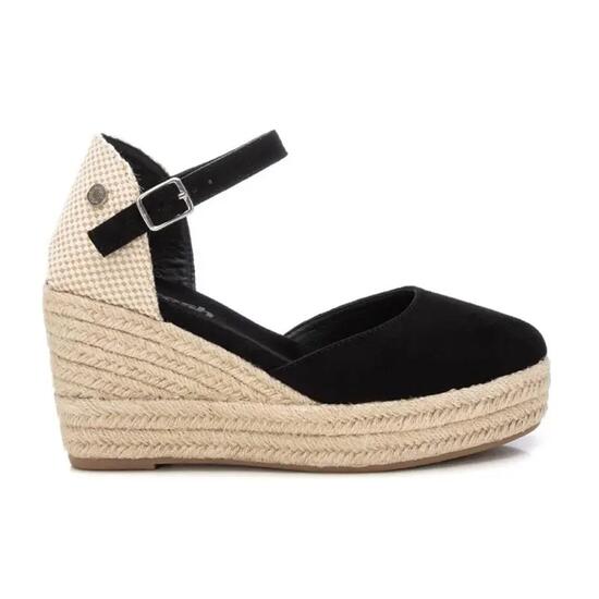 Espadrilles CompensÉes Femme Refresh Noir