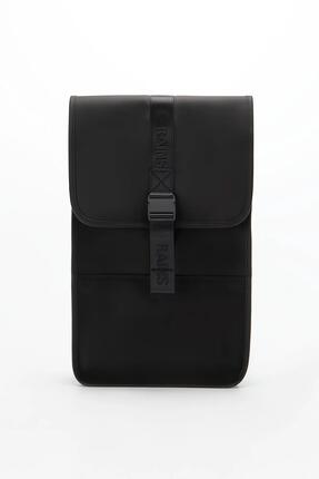 RAINS UNISEX STADTRUCKSACK, LAPTOPFACH SCHWARZ TRAIL BACKPACK W3