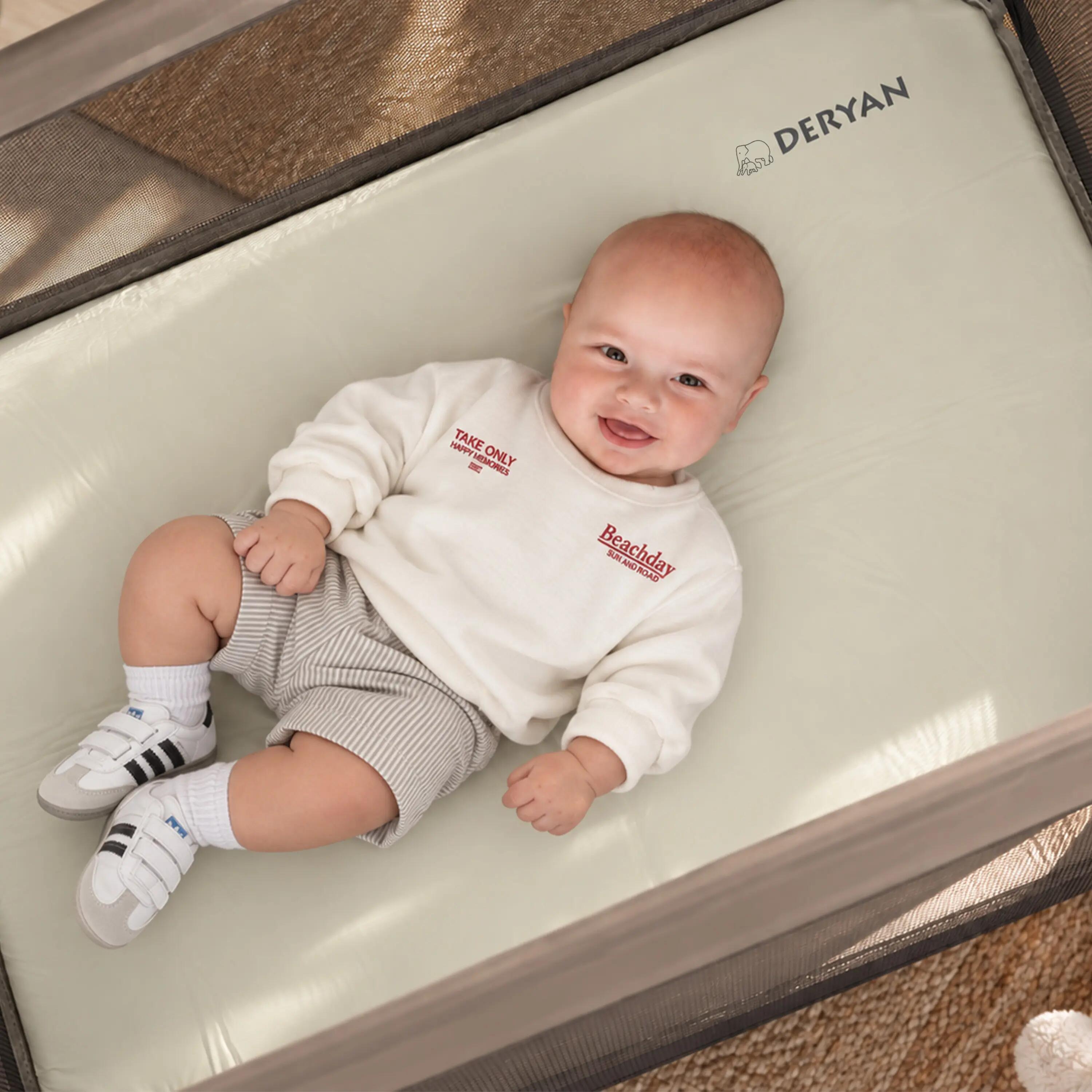 Reisebett-Matratze - Selbstaufblasende Matratze - 60x120 - Creme 2/5