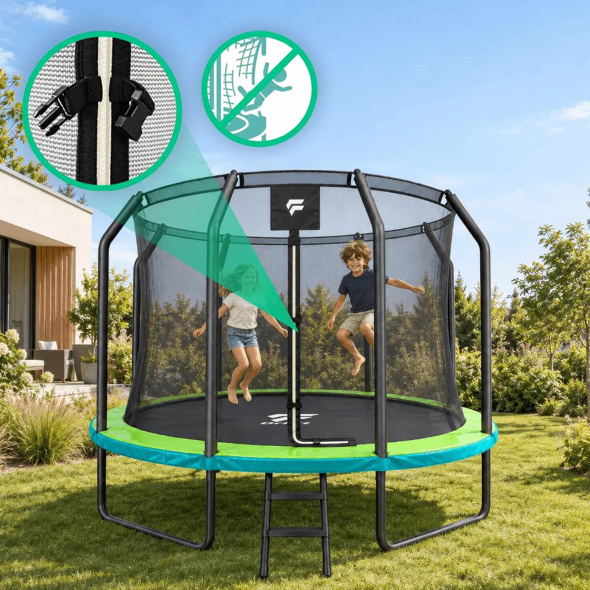 Trampolina ogrodowa dla dzieci Tiger PRO DrFit 3/9