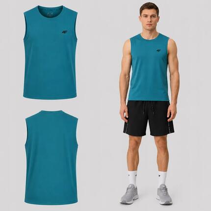 KOSZULKA MĘSKA 4F T-SHIRT BEZ RĘKAWÓW NA RAMIĄCZKA XXL M226 SS26