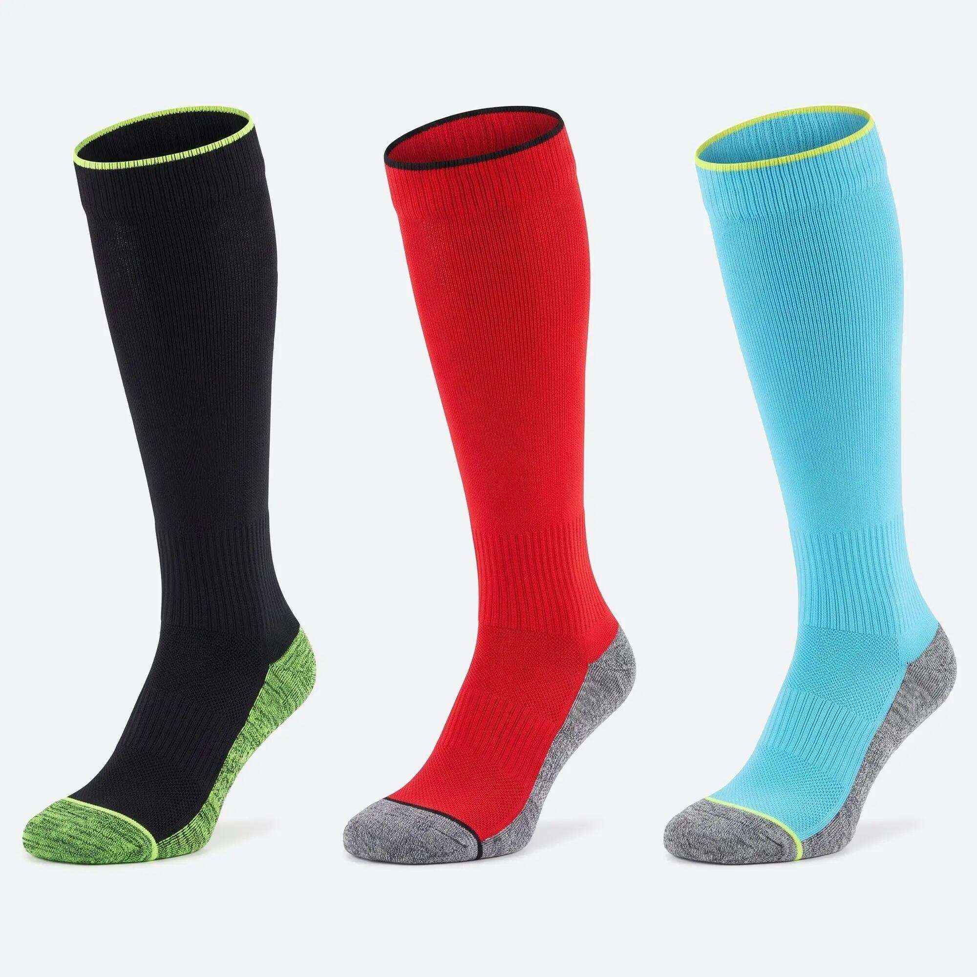 Kompressionssocken kniehoch 2er Pack, Laufsocken mit verstärkter Ferse 8/10