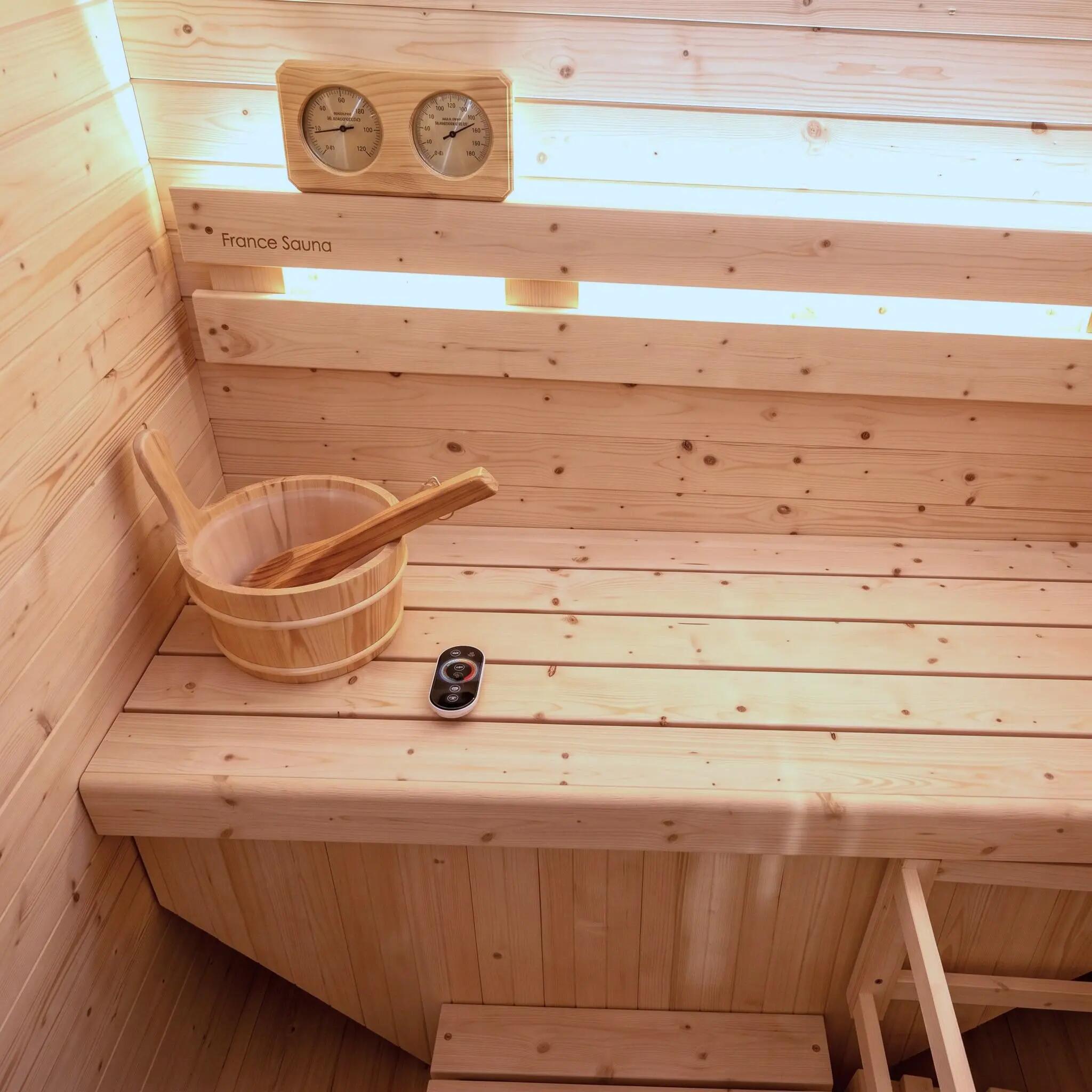 Sauna finlandesa exterior Gaia Urban  2 plazas Holls 4,5kW 6/10