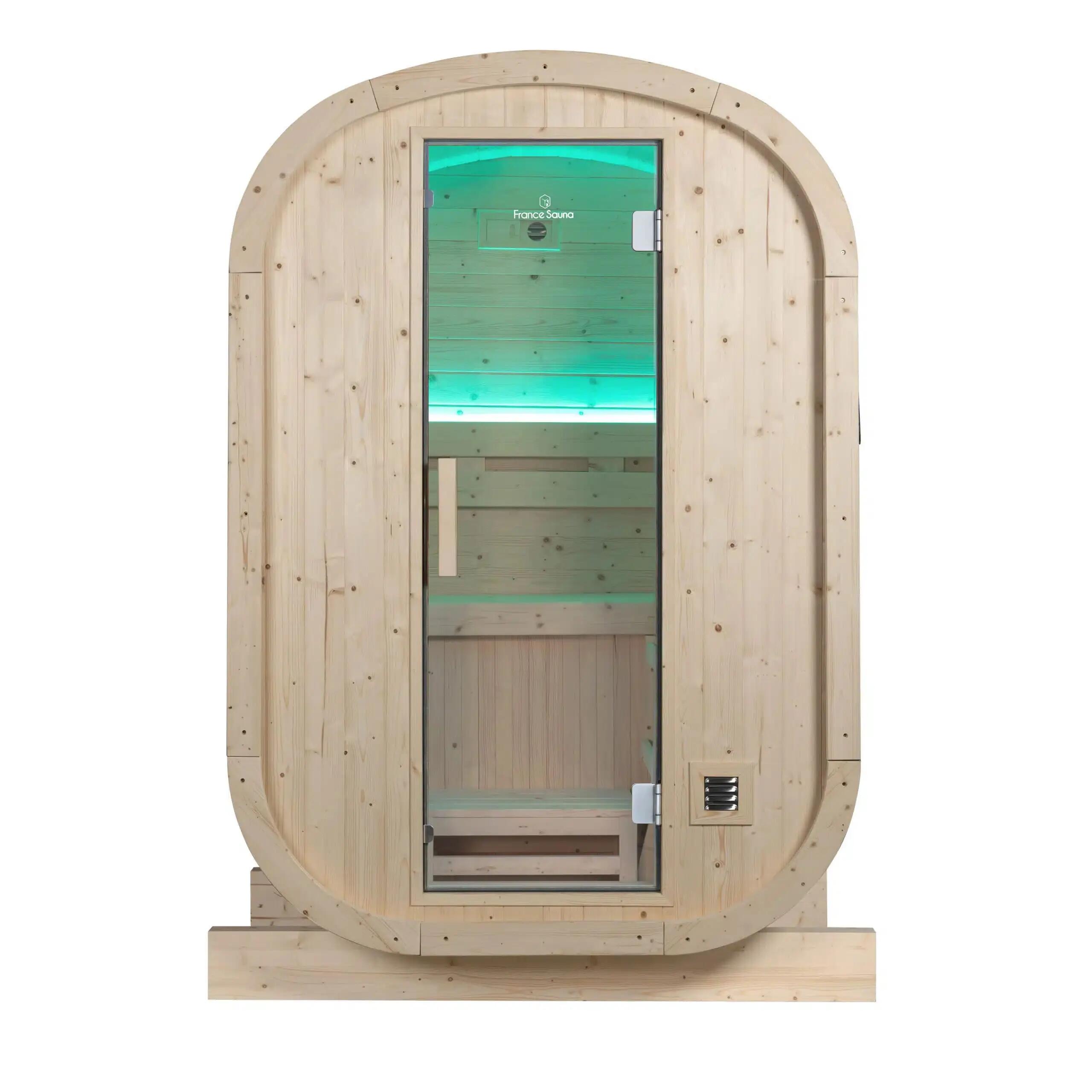 Sauna finlandesa exterior Gaia Urban  2 plazas Holls 4,5kW 2/10