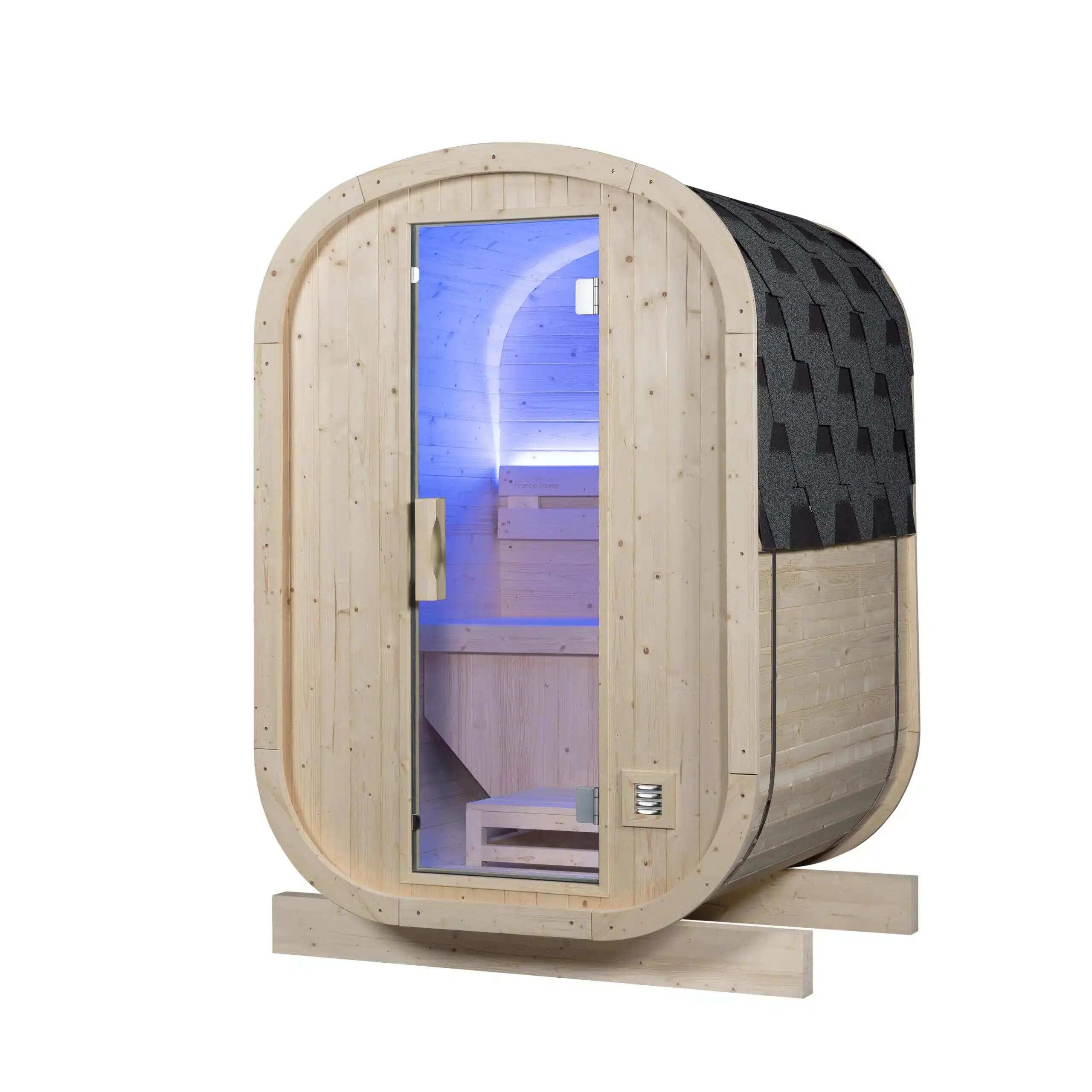 Sauna finlandesa exterior Gaia Urban  2 plazas Holls 4,5kW 10/10