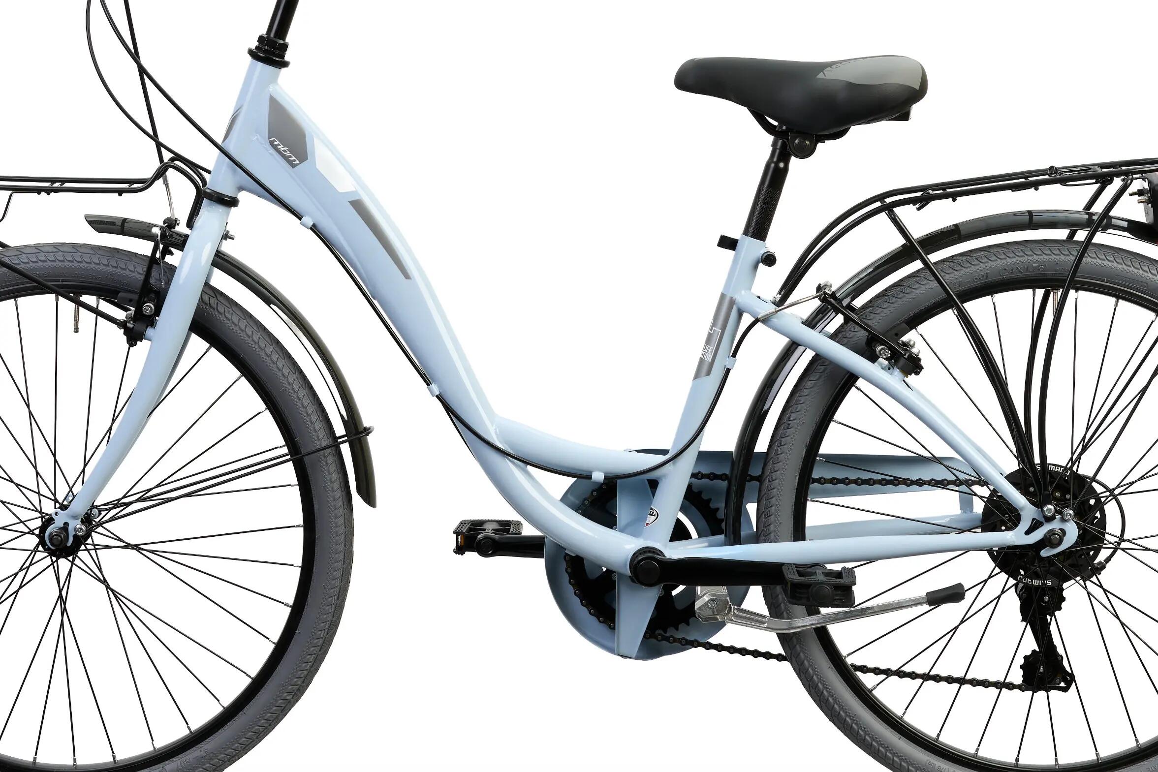 Rower Dziecięcy Miejski AGORÀ 24" 6 Biegów Shimano Lekki z Bagażnikiem 3/6