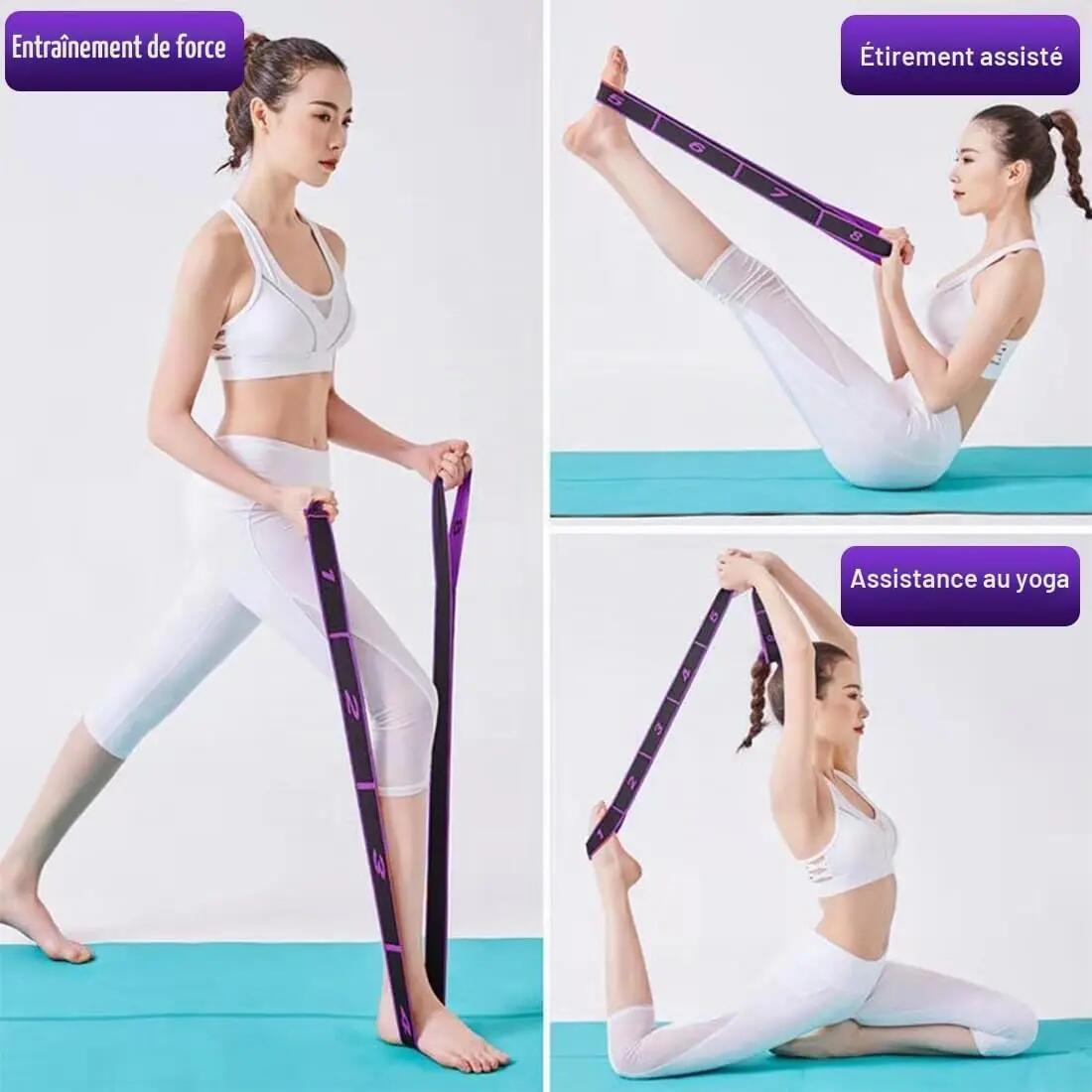 Bande Elastique Musculation, Bande Élastique Fitness 8 Niveaux de Forces, Bande 5/5
