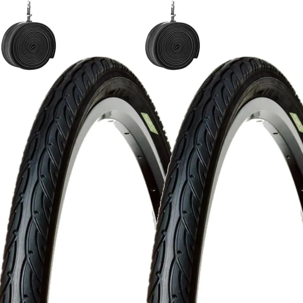 2 tyres 26x1.95 (50-559)+ tubes, bike tyres 26 x 1.95 trekking black EV