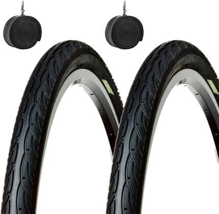 2 Reifen 26x1.95 (50-559)+ Schläuche, Fahrradreifen 26 x 1.95 schwarz EV