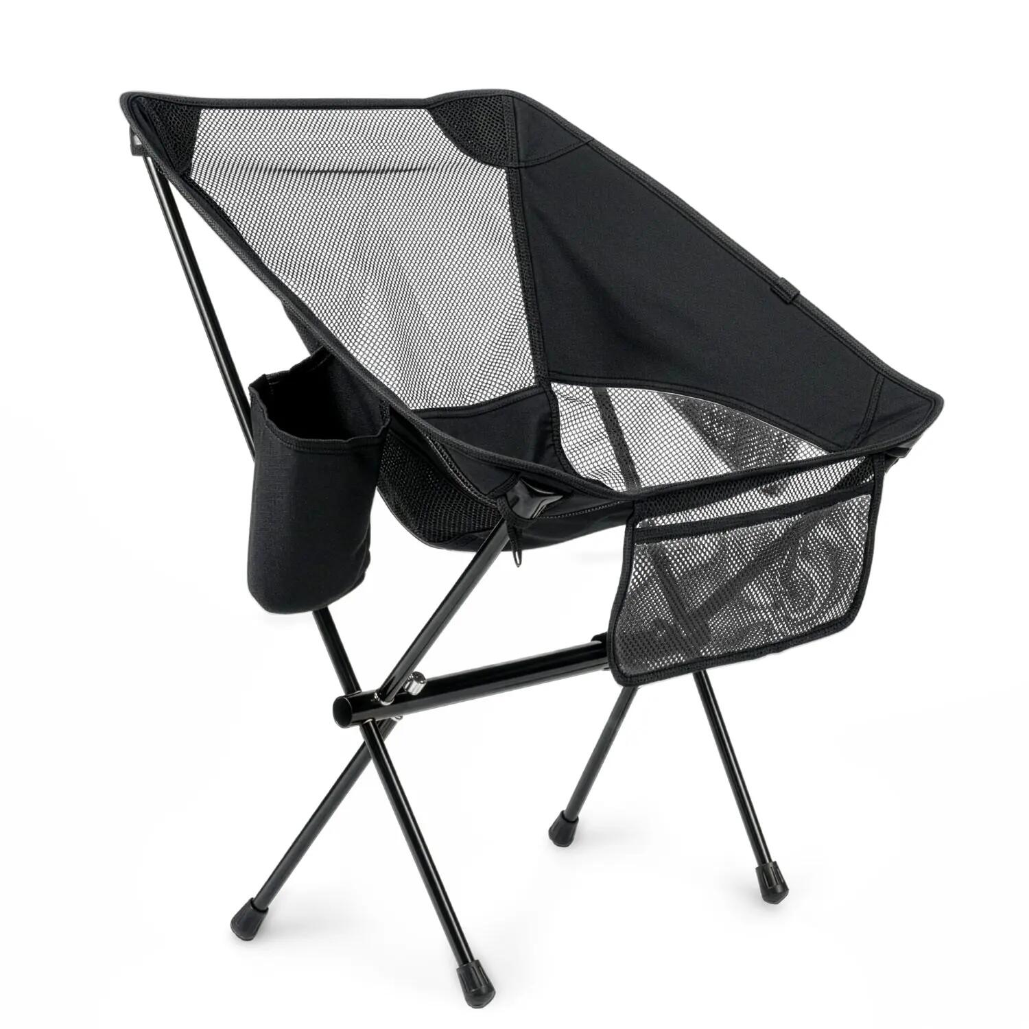 Campingstuhl kompakt - schwarz - 2er Set 7/7