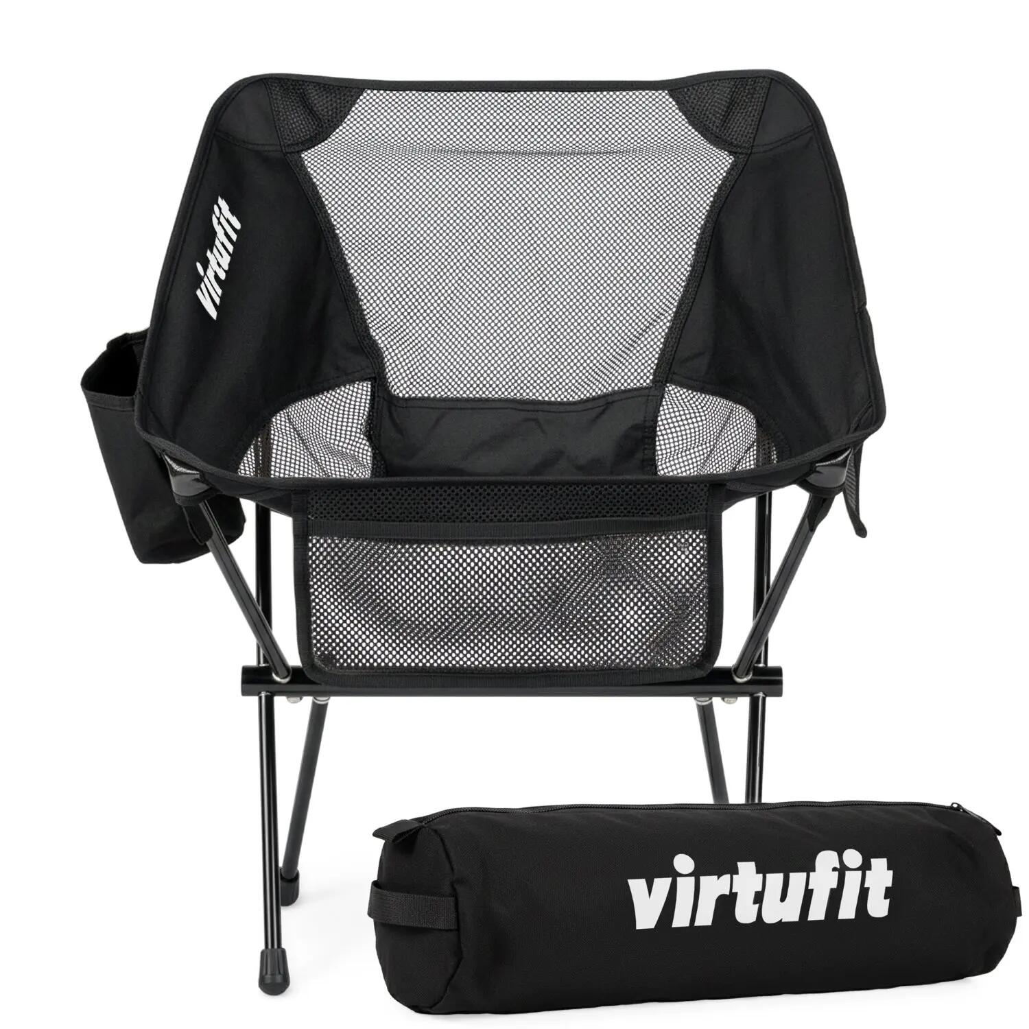 Campingstuhl kompakt - schwarz - 2er Set 5/7