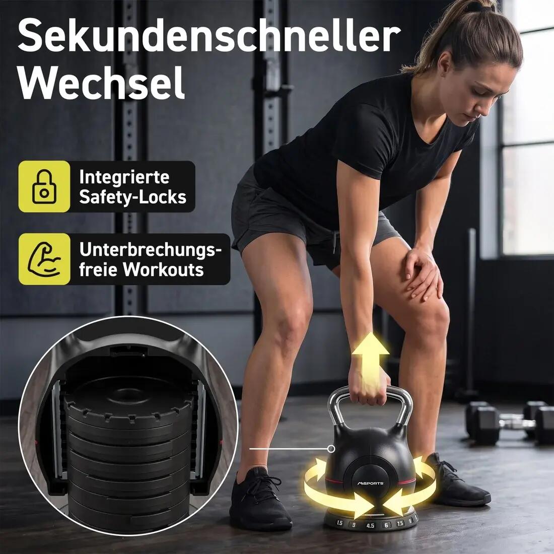 Kettlebell réglable 2/8