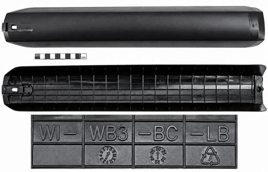 Winora Battery Cover schwarz für Sinus He/Da - Bosch i625Wh
