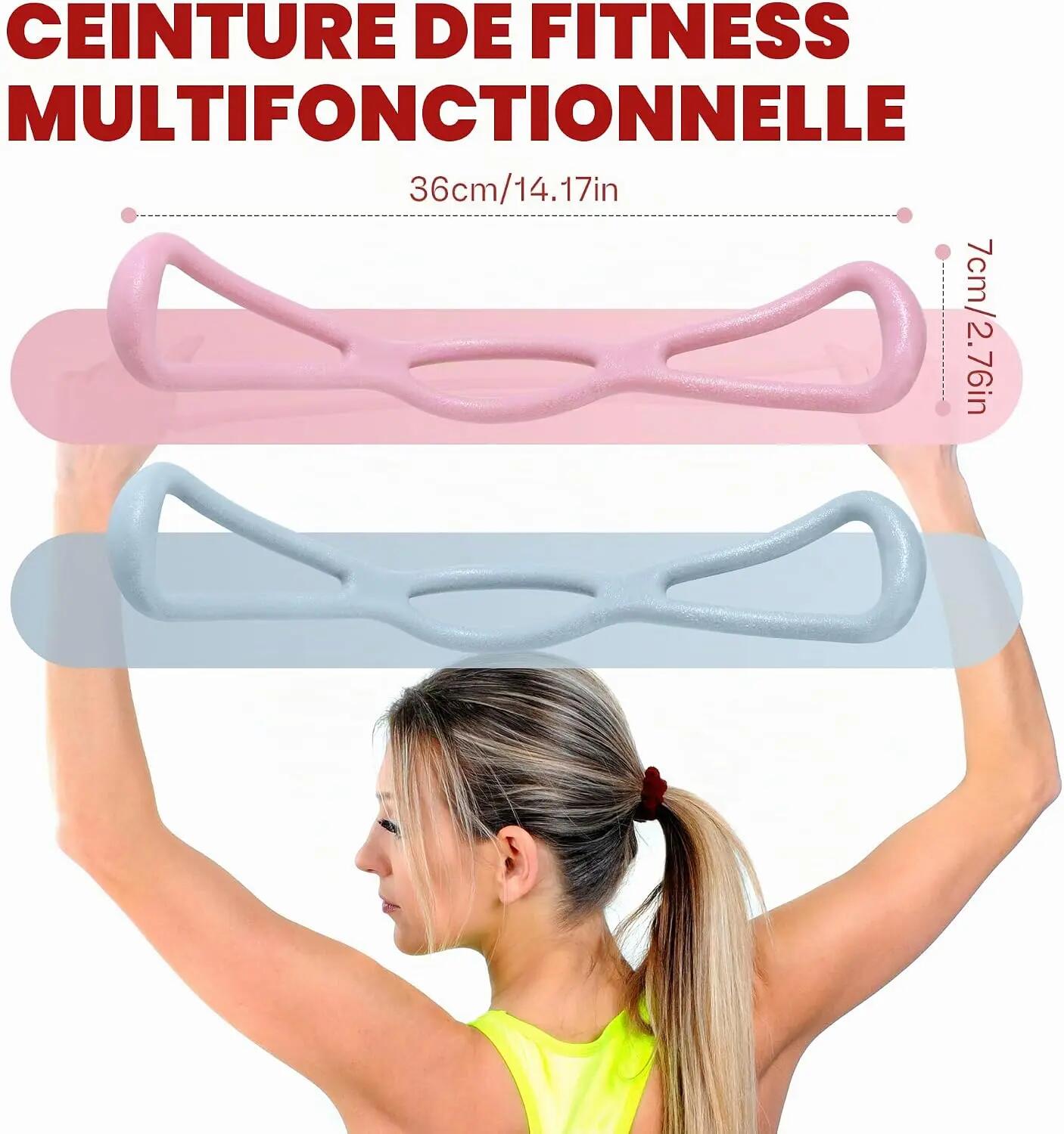 2PCS Bande de Résistance en Forme de 8 - Elastique Musculation pour Fitness 4/6