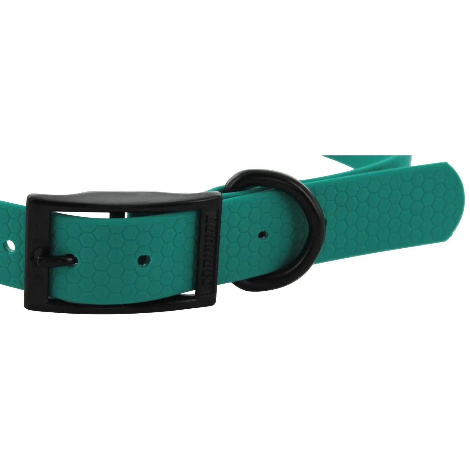 COLLIER CHIEN CANIHUNT MADE IN FRANCE HEXA 25mm VERT 2/5