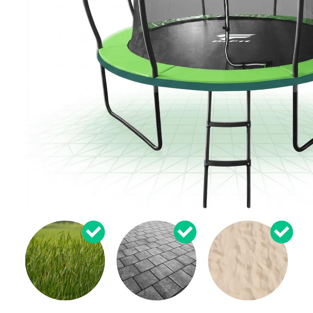 Trampolina ogrodowa dla dzieci Kangaroo PRO DrFit 4/9