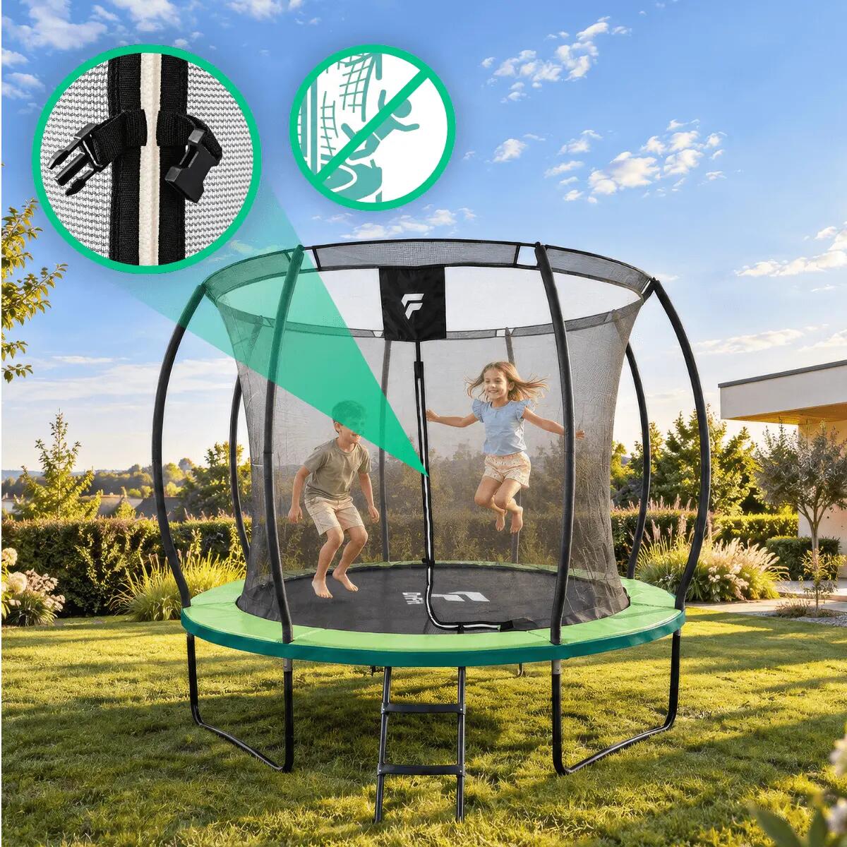 Trampolina ogrodowa dla dzieci Kangaroo PRO DrFit 2/9