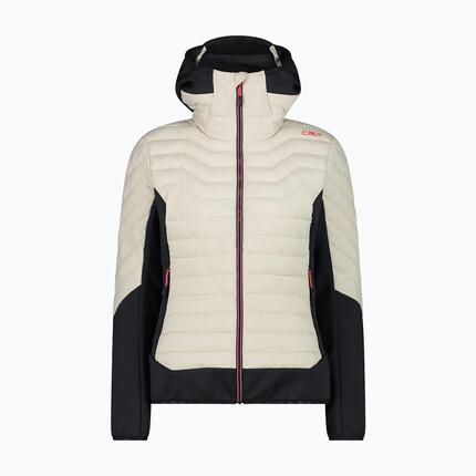 Vestes Outdoor Femme - CMP Womens Hybrid Jacket Hooded - Vaniglia