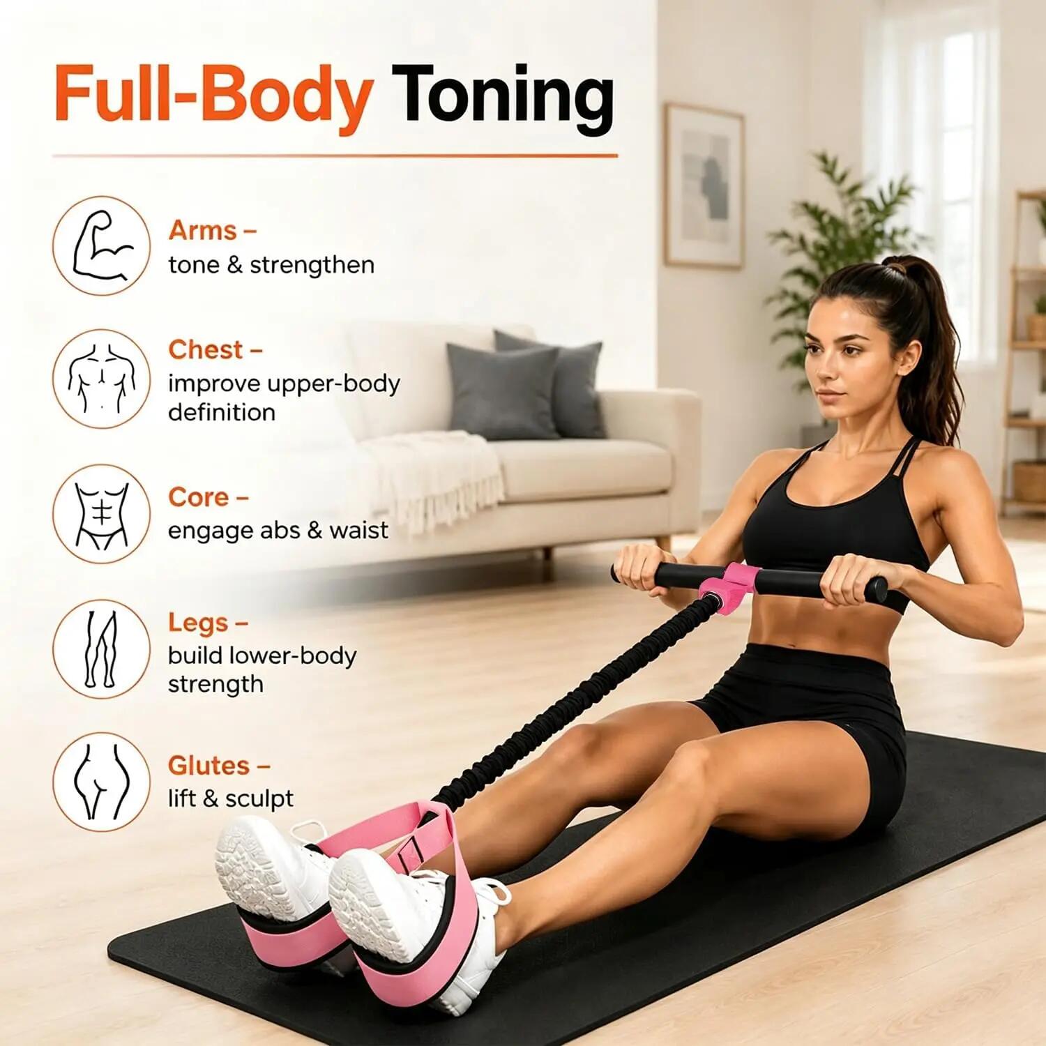 1 pédale de résistance avec poignées, Appareil d'entraînement pour abdominaux et 4/6