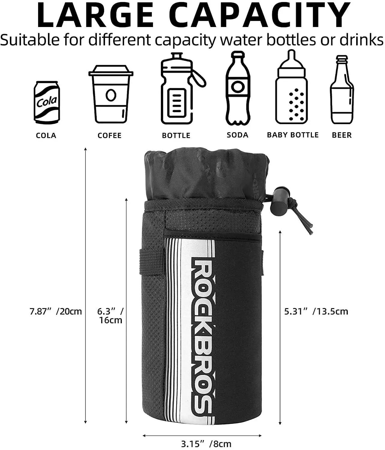 Sacoche de guidon ROCKBROS 1L avec porte-bidon 6/7