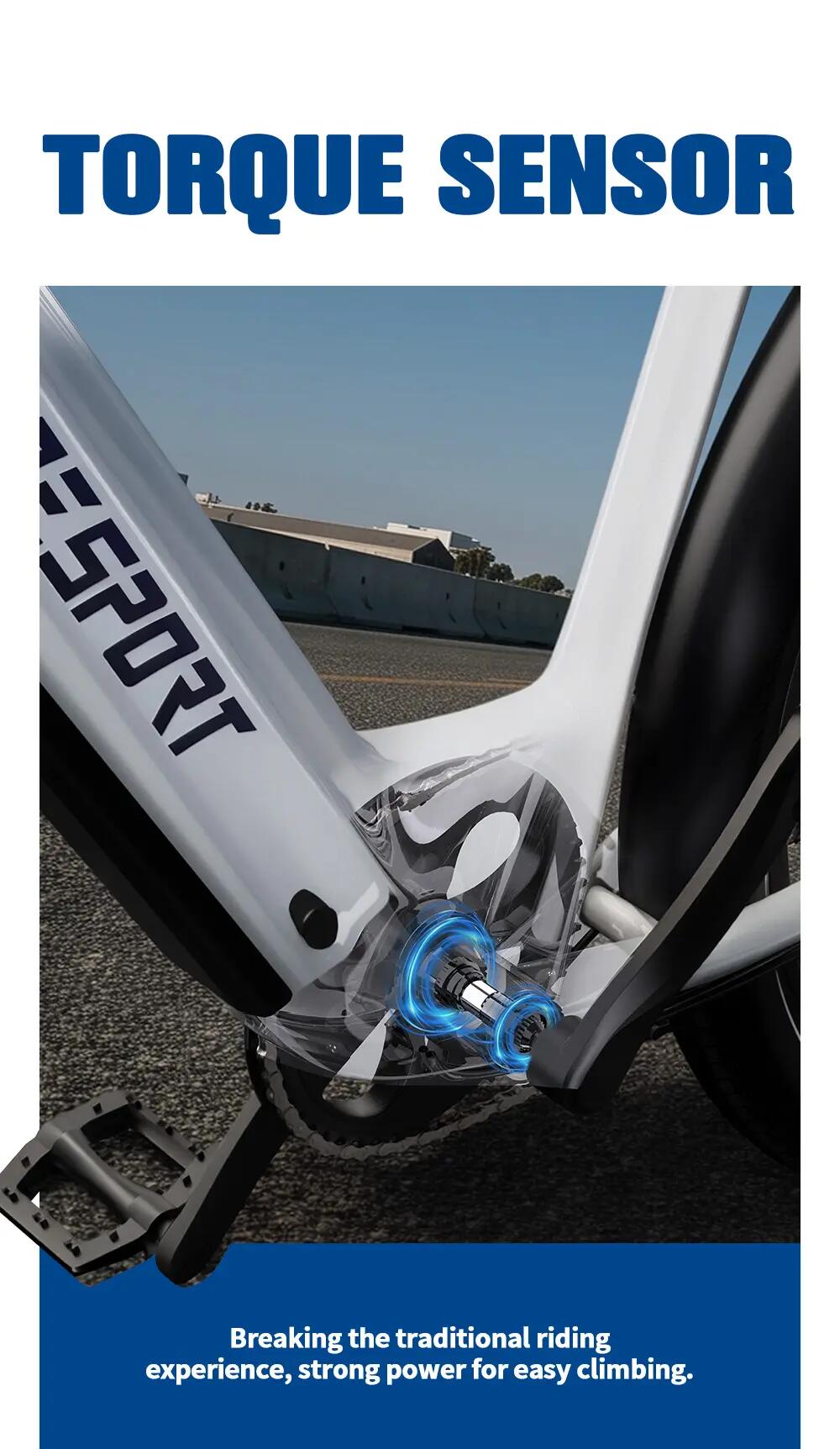 Vélo électrique à assistance au pédalage ONESPORTS WT05, 36 V 18,2 Ah APP 4/6