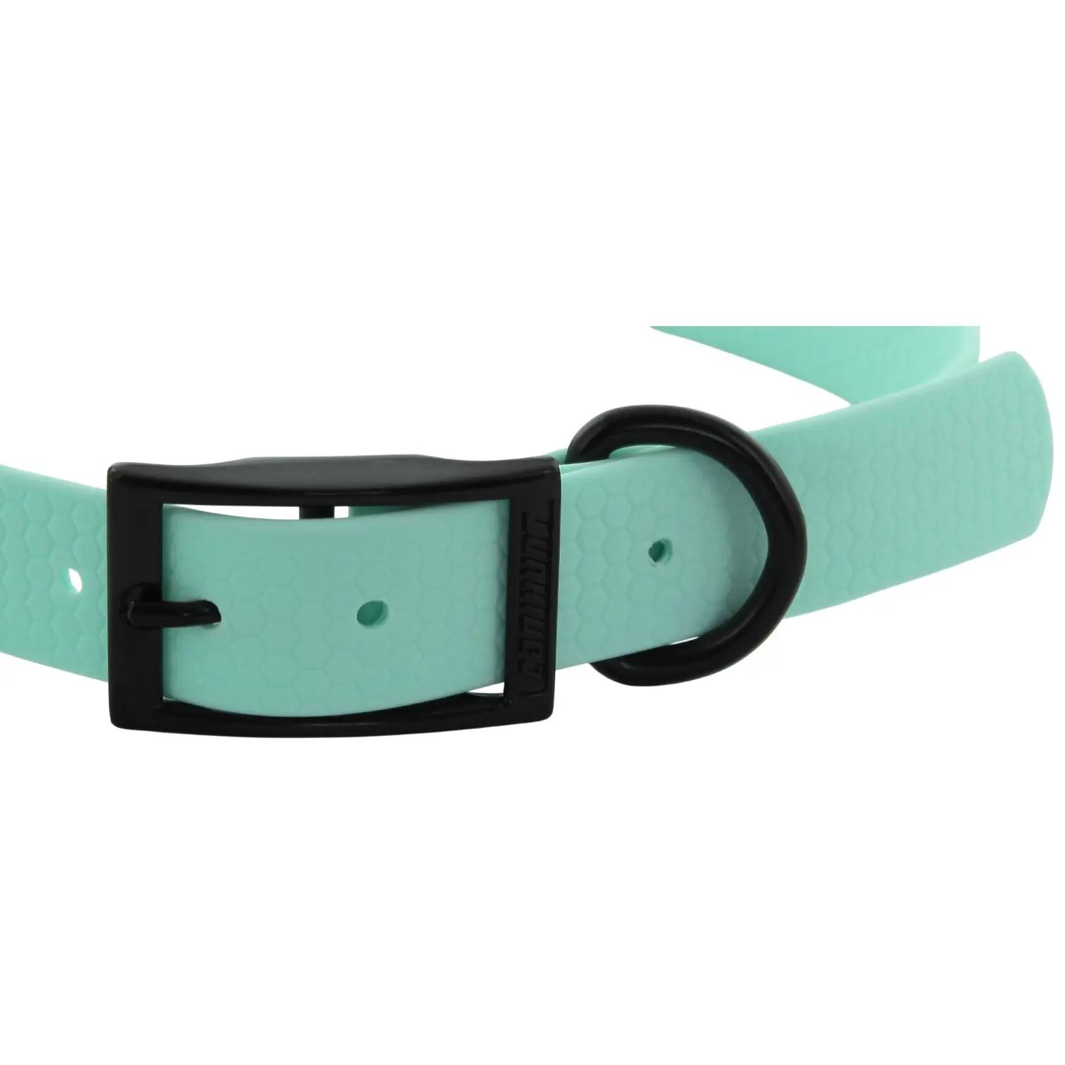 COLLIER CHIEN CANIHUNT MADE IN FRANCE HEXA 25mm BLEU PASTEL 2/5