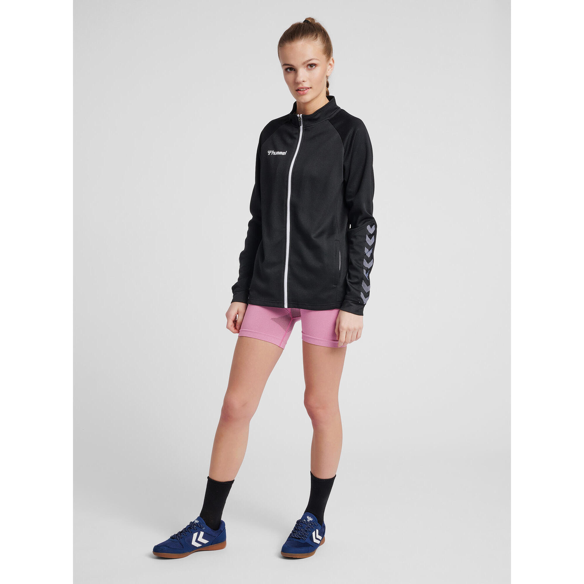 Hummel Felpa da donna con mezza zip hmlAUTHENTIC