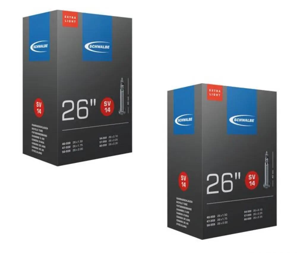 Schwalbe 2x binnenband SV14 extra licht (40/60-559) - 26 inch 1/3