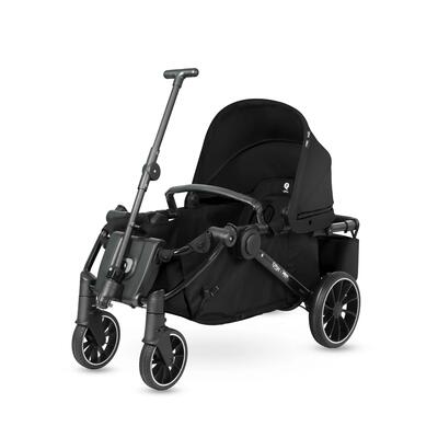Qplay go cargo – opvouwbare kinderwagen & bolderkar - zwart