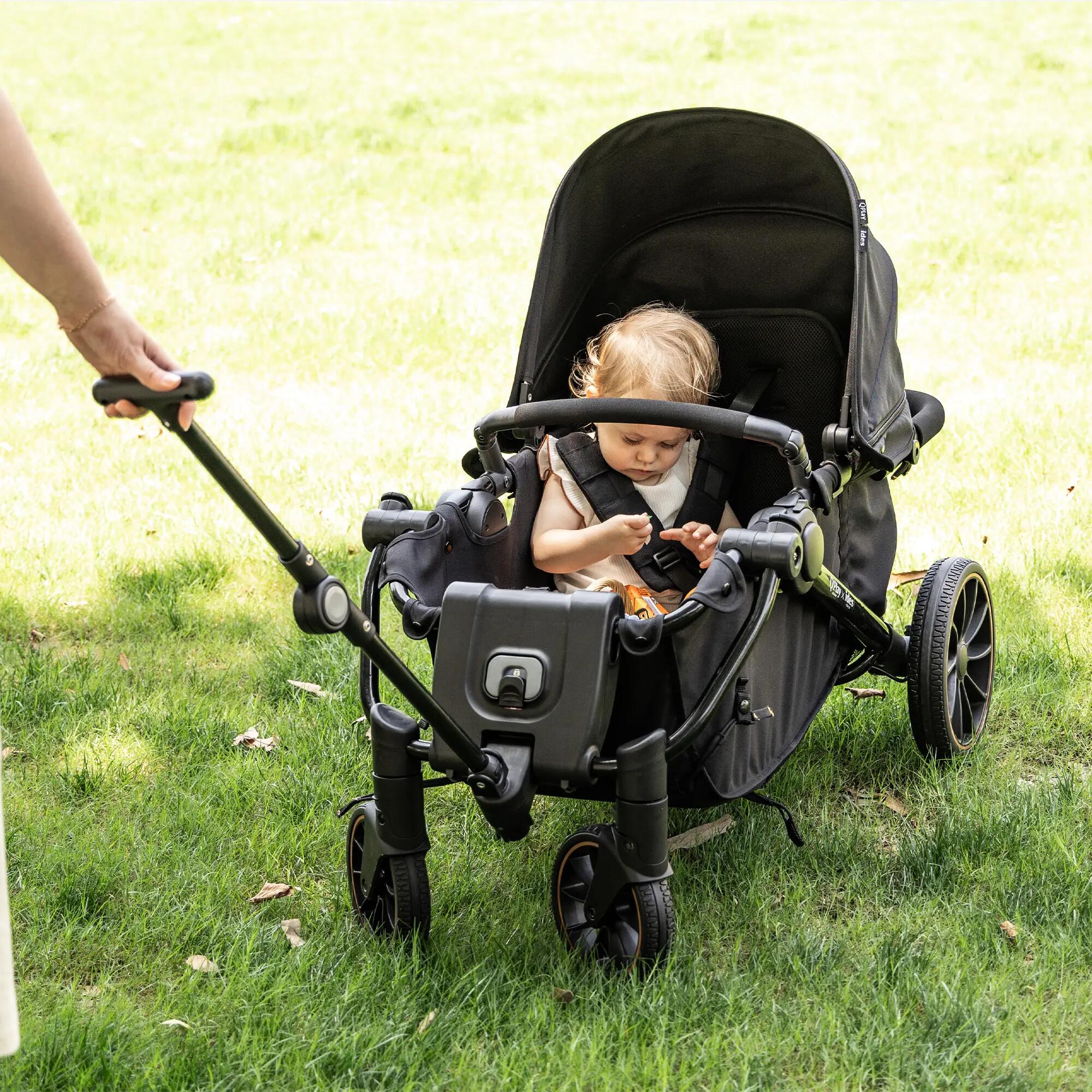 Qplay Go Cargo – Passeggino pieghevole & carrello - Nero 3/7
