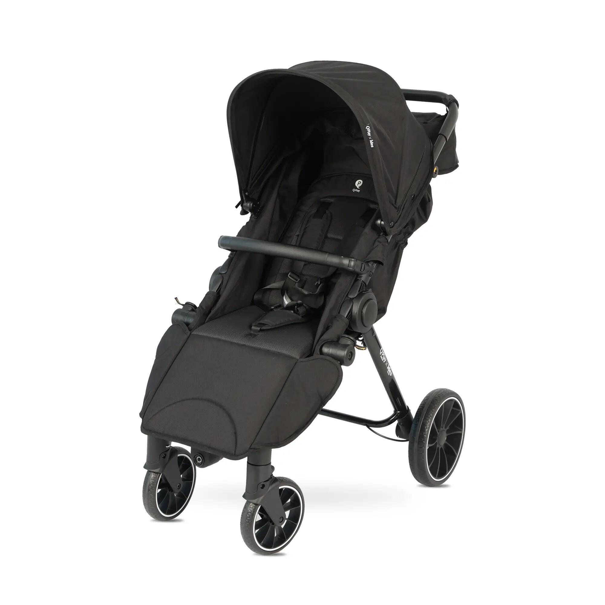 Qplay Go Cargo – Passeggino pieghevole & carrello - Nero 2/7