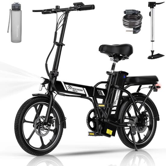 Vélo électrique pliant 16" 250W 13Ah EK5 compact urbain avec gourde